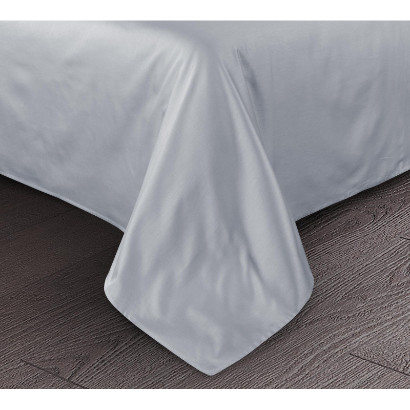 Простынь евро (240х180) сатин однотонный Светло-серый арт.L000G Простынь евро (240х180) сатин однотонный Светло-серый арт.L000G
