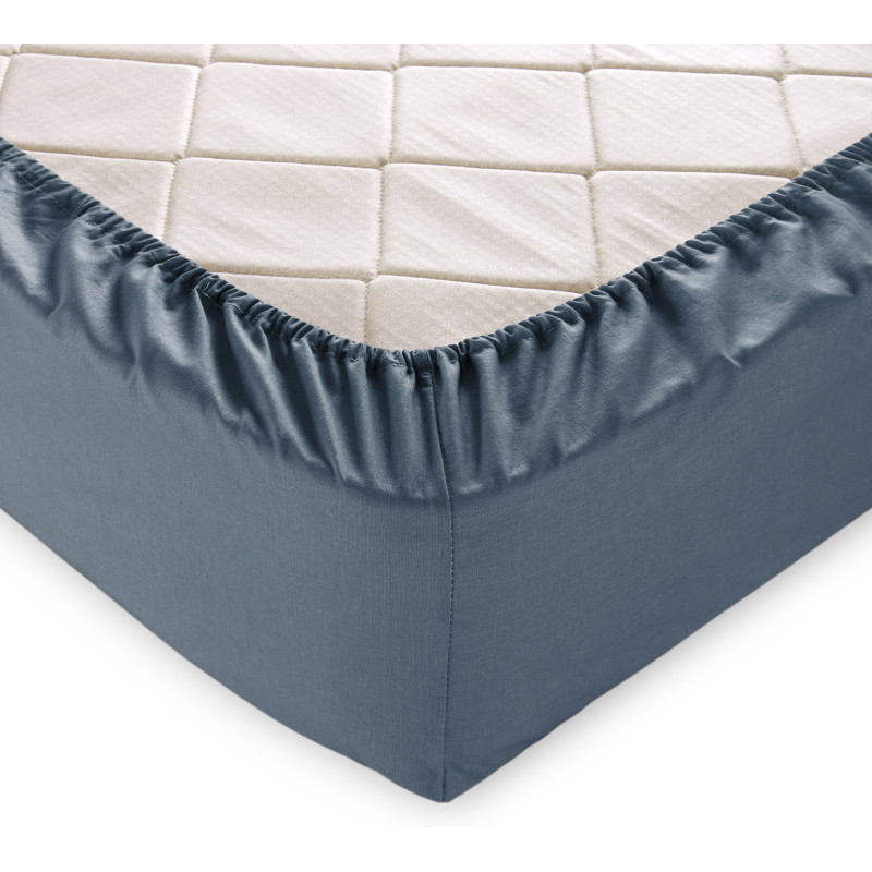 Простыня 200х200 на резинке перкаль Графит (борт 25 см) Простыня 200х200 на резинке перкаль Графит (борт 25 см)