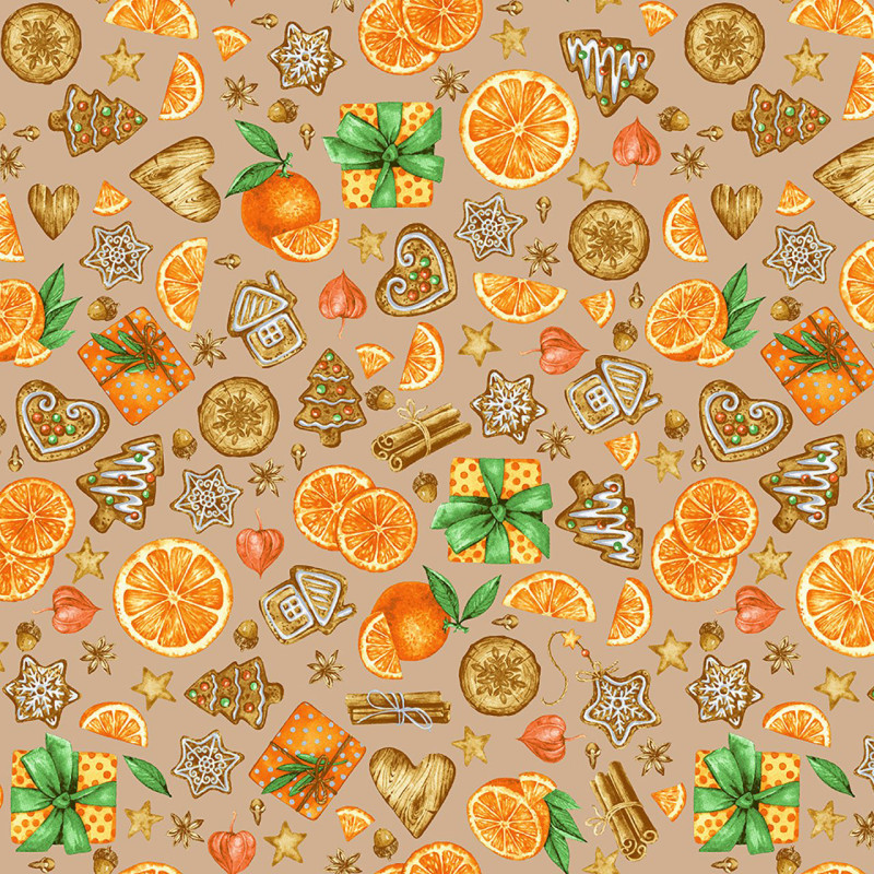 Скатерть 150х150 см рогожка арт.141 Цитрус бежевый Скатерть 150х150 см рогожка арт.141 Цитрус бежевый