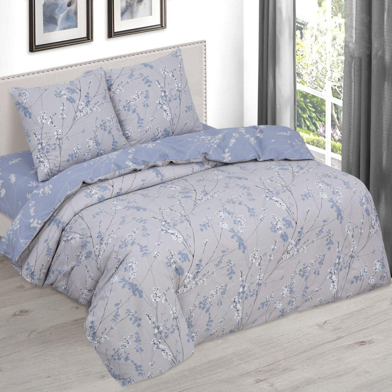 Постельное белье 1,5 сп/рез. простыня 140х200 поплин Камелия Постельное белье 1,5 сп/рез. простыня 140х200 поплин Камелия