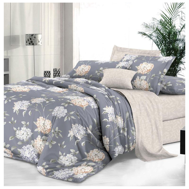 Наволочка 40х40 сатин (1 шт) на клапане Гортензии компаньон Наволочка 40х40 сатин (1 шт) на клапане Гортензии компаньон