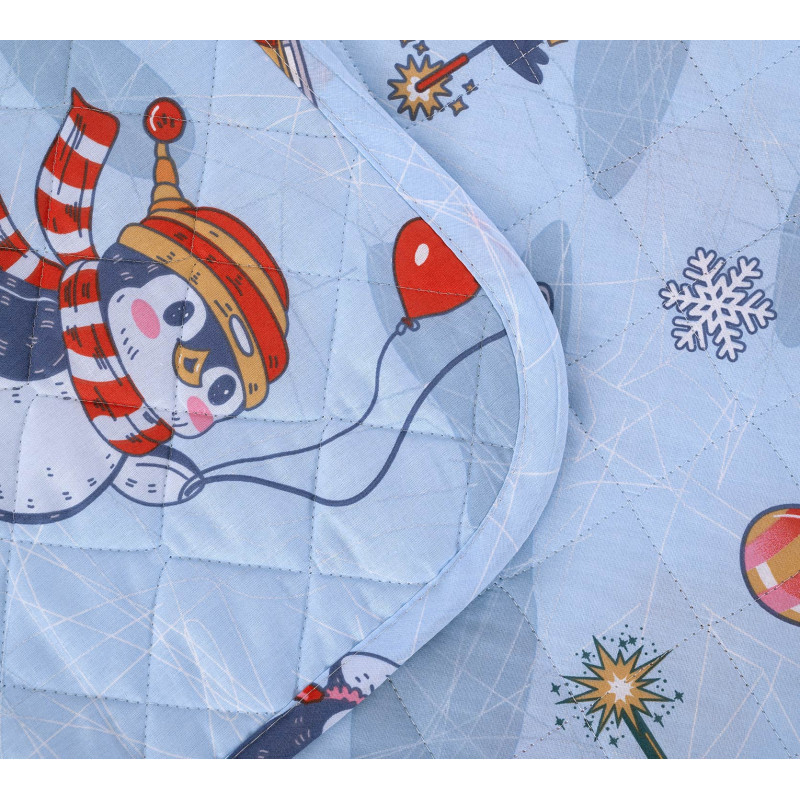 Детское покрывало стеганое 140х210 см перкаль Пингви 1 Детское покрывало стеганое 140х210 см перкаль Пингви 1