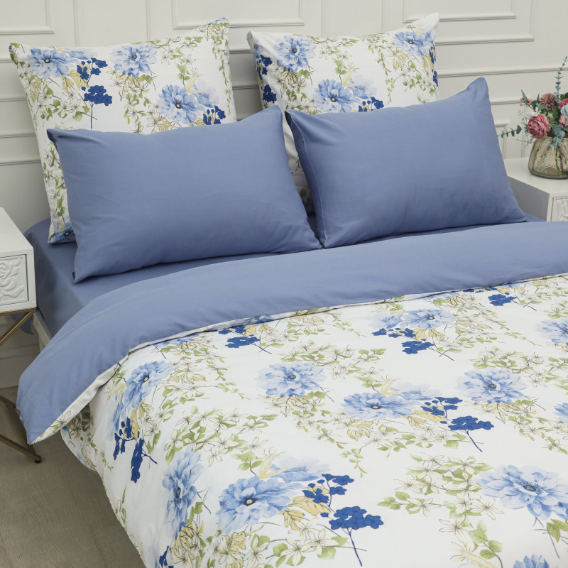 Постельное белье NUANCE 1,5сп сатин Garden blue Постельное белье NUANCE 1,5сп сатин Garden blue