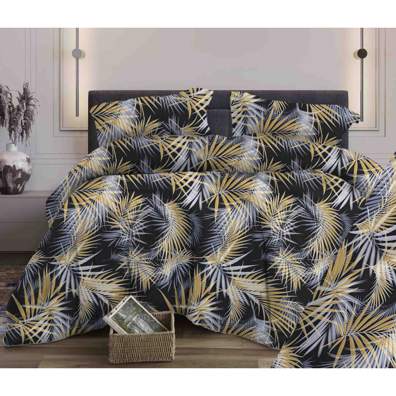 Наволочка 40х60 бязь (1 шт) на клапане Тропикана черный арт.3015 Наволочка 40х60 бязь (1 шт) на клапане Тропикана черный арт.3015