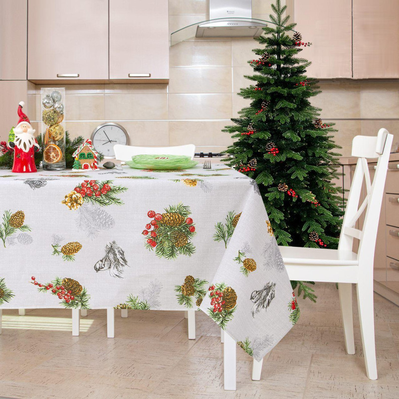 Скатерть 120х145 см рогожка Серебряный звон Скатерть 120х145 см рогожка Серебряный звон