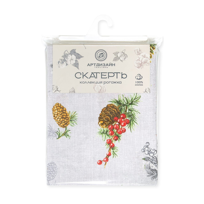 Скатерть 120х145 см рогожка Серебряный звон Скатерть 120х145 см рогожка Серебряный звон