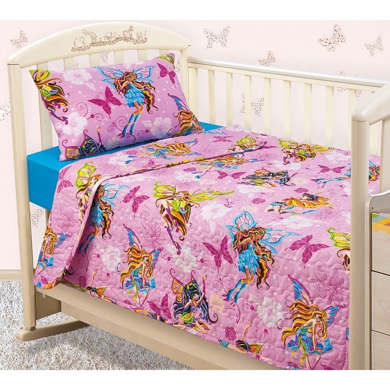 Детское покрывало 110х140 перкаль Волшебницы Детское покрывало 110х140 перкаль Волшебницы