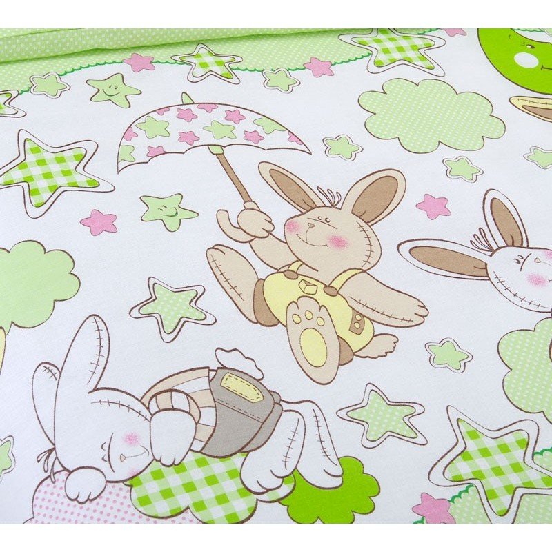 Детское белье ясельное перкаль Соня зеленый Детское белье ясельное перкаль Соня зеленый