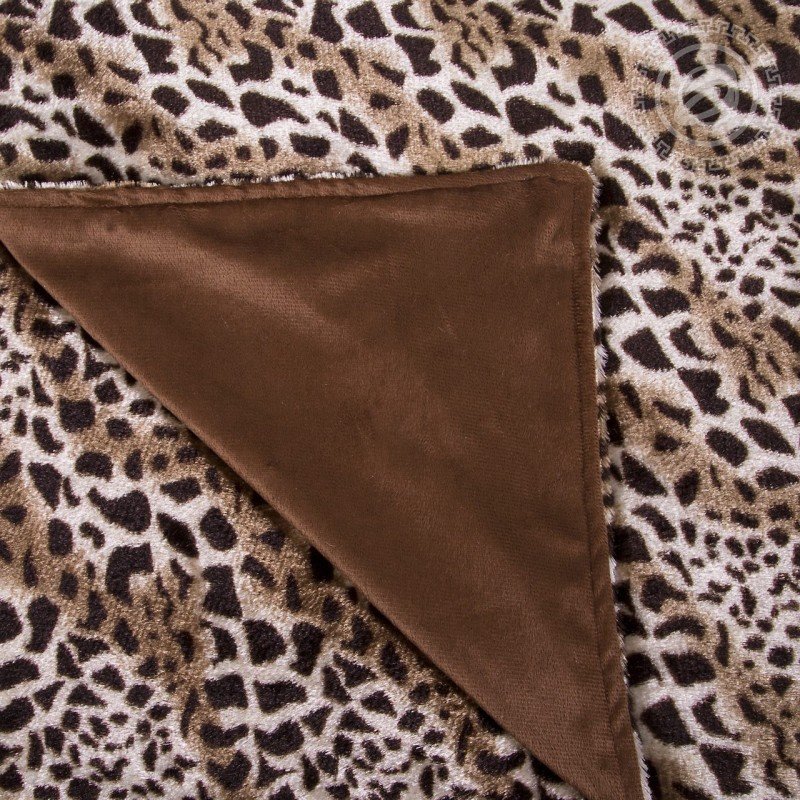 Плед 240х220 искусственный мех Леопард Плед 240х220 искусственный мех Леопард