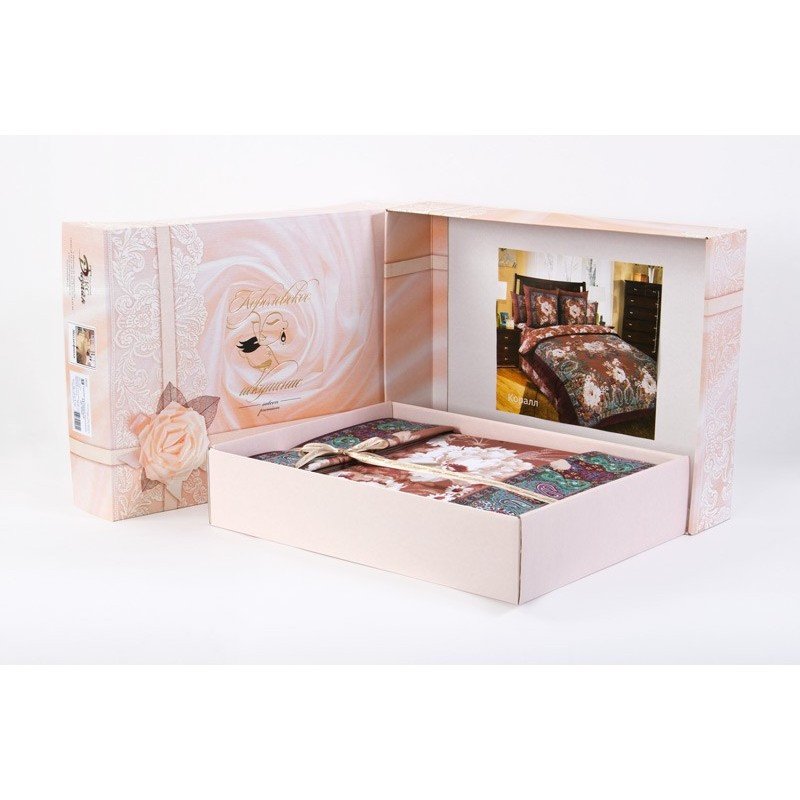 Постельное белье евро сатин (4нав) Виктория (коробка) Постельное белье евро сатин (4нав) Виктория (коробка)