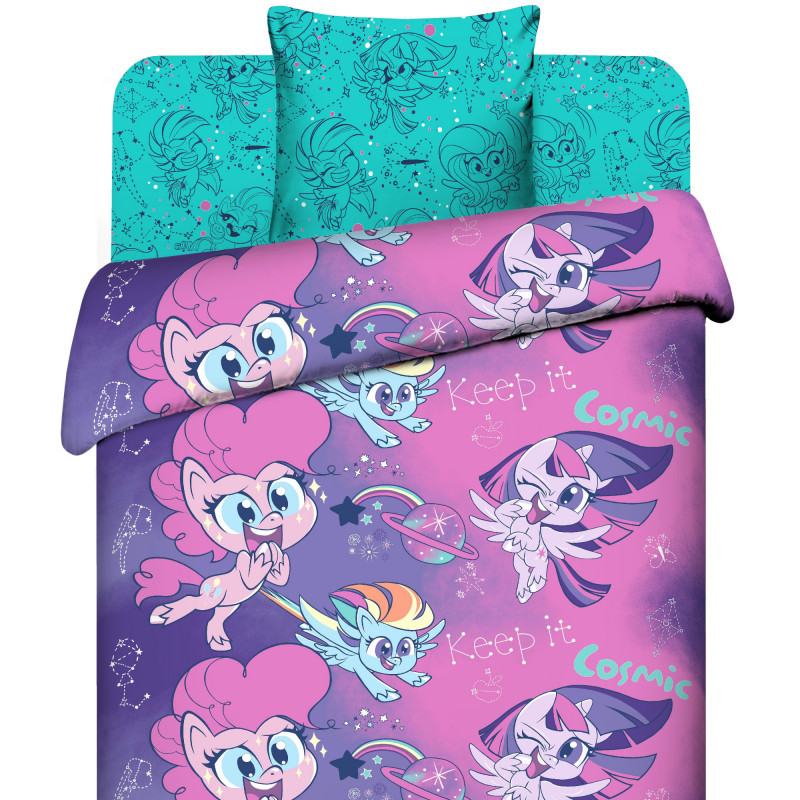 Детское белье 1.5 сп. бязь (1нав 70х70) My Little Pony Магия Космоса Детское белье 1.5 сп. бязь (1нав 70х70) My Little Pony Магия Космоса
