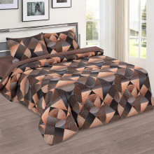 Постельное белье 2 сп/европр. поплин (2нав 50х70) Неаполь