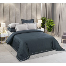 Постельное белье евро сатин (4нав, пододеяльник 210х210) Восхищение (коробка)