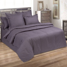 Постельное белье 1,5сп жаккард Мокрый асфальт (пакет)