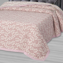 Покрывало 180х235 см жаккард Камея пудровая Покрывало 180х235 см жаккард Камея пудровая