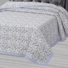 Покрывало 180х235 см жаккард Узор синий Покрывало 180х235 см жаккард Узор синий