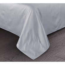 Простынь евро (240х180) сатин однотонный Светло-серый арт.L000G