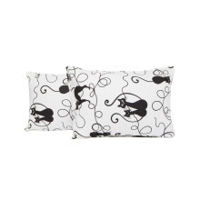 Наволочки 50х70 поплин (2 шт) на молнии Котофей компаньон