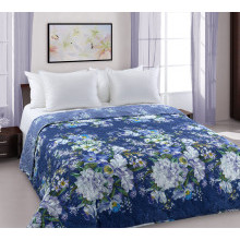 Покрывало 160х210 см перкаль Белый стих 1 син