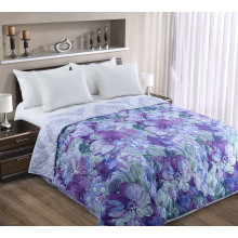 Покрывало 180х210 см перкаль Блум 1 фиол