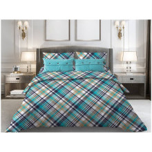 Постельное белье 1,5сп бязь Комфорт Лондон бирюзовый арт.30014