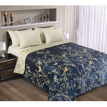 Покрывало 240х210 см перкаль Легкое дыхание cерый