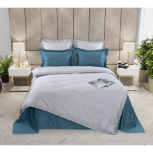 Пододеяльник евро 210х230 см сатин (Пакистан) Светло-серый