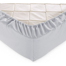 Простыня 180х200 на резинке (борт 25) перкаль Платиновый