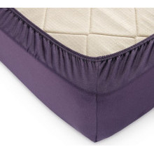 Простыня 180х200 на резинке трикотажная Баклажан (140г/кв.м)