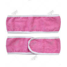 Махровая повязка на липучке с вышивкой Розовый Махровая повязка на липучке с вышивкой Розовый