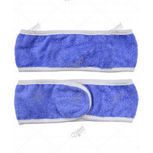 Махровая повязка на липучке без вышивки Синий Махровая повязка на липучке без вышивки Синий
