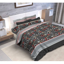 Наволочка 70х70 бязь (1шт) на клапане Графика черный