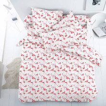 Наволочка 50х70 перкаль (1шт) на клапане Фламинго