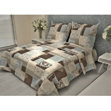 Наволочка 70х70 бязь (1шт) на клапане Вензель шоколад