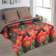 Постельное белье 1,5сп поплин Фламенко