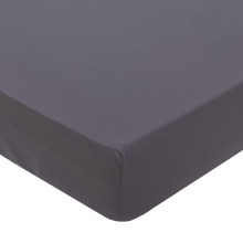 Простыня 90х200 на резинке (борт 20 см) поплин Графит