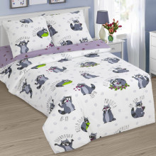 Детское белье 1.5 сп. поплин Енотики