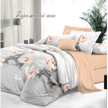 Постельное белье 1,5сп сатин Престиж Парижский шик арт. 2101