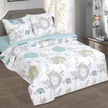 Постельное белье 1,5 сп/рез. простыня 140х200 поплин Тишина природы