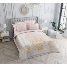 Постельное белье евро сатин (4 нав) Венецианская жемчужина (коробка) арт.L7323F