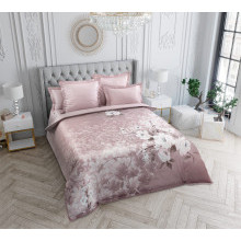 Постельное белье евро сатин (4 нав) Небесные сады (коробка) арт.L7323F