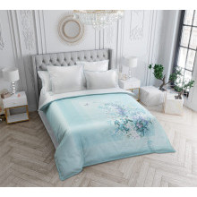 Постельное белье евро сатин (4 нав) Хрустальный свет (коробка) арт.L7323F