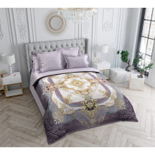 Постельное белье евро сатин (4 нав) Чувство прекрасного (коробка) арт.L7323F