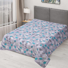 Покрывало 260х215 см бязь Серебряные листья