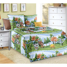 Детское белье 1.5 сп. поплин Медвежата