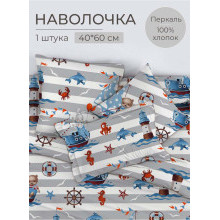 Наволочка 40х60 (1 шт) перкаль на клапане Рыбалка Наволочка 40х60 (1 шт) перкаль на клапане Рыбалка