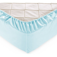 Простыня 200х200 на резинке перкаль Мятный (борт 25 см)