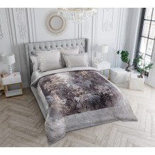 Постельное белье евро сатин (4 нав.) Тропическая полночь (коробка) арт. L7323F