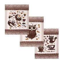 Набор полотенец 45х60 (3 шт) рогожка Кофе-брейк Набор полотенец 45х60 (3 шт) рогожка Кофе-брейк