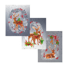 Набор полотенец 45х60 (3 шт) рогожка Полярная звезда Набор полотенец 45х60 (3 шт) рогожка Полярная звезда